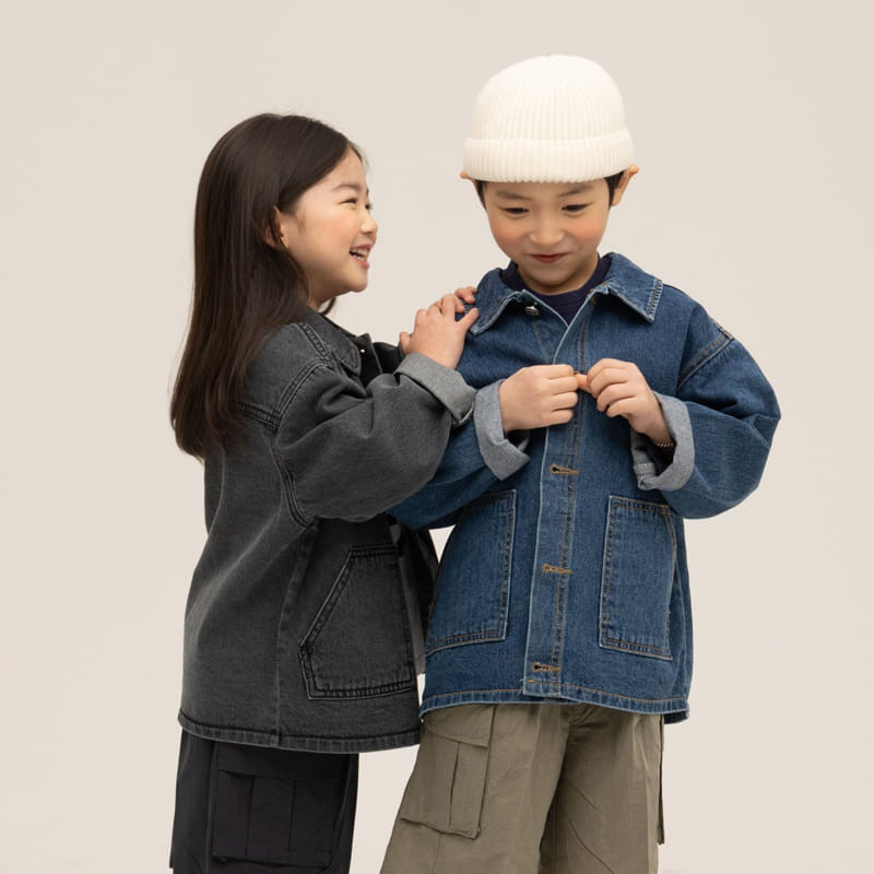 nrk - Korean Children Fashion - #toddlerclothing - Pocket Denim Jacket - 11