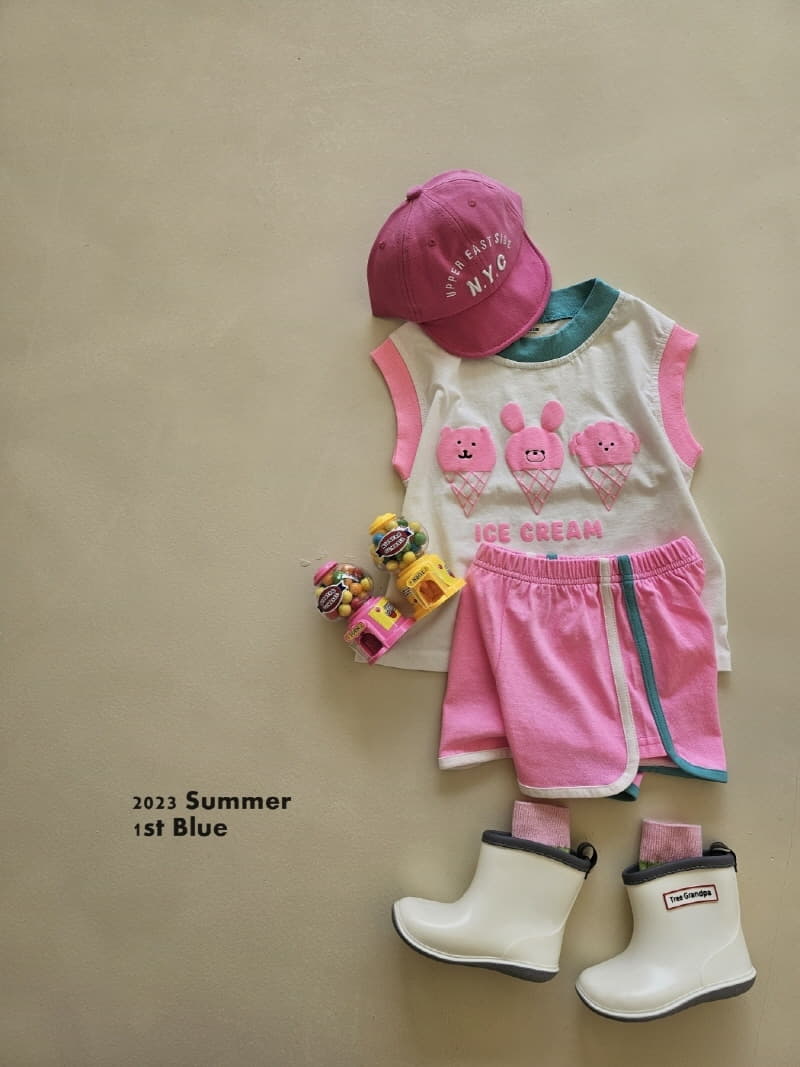 1st Blue - Korean Children Fashion - #childrensboutique - Balpo Ice Cream Tee - 9