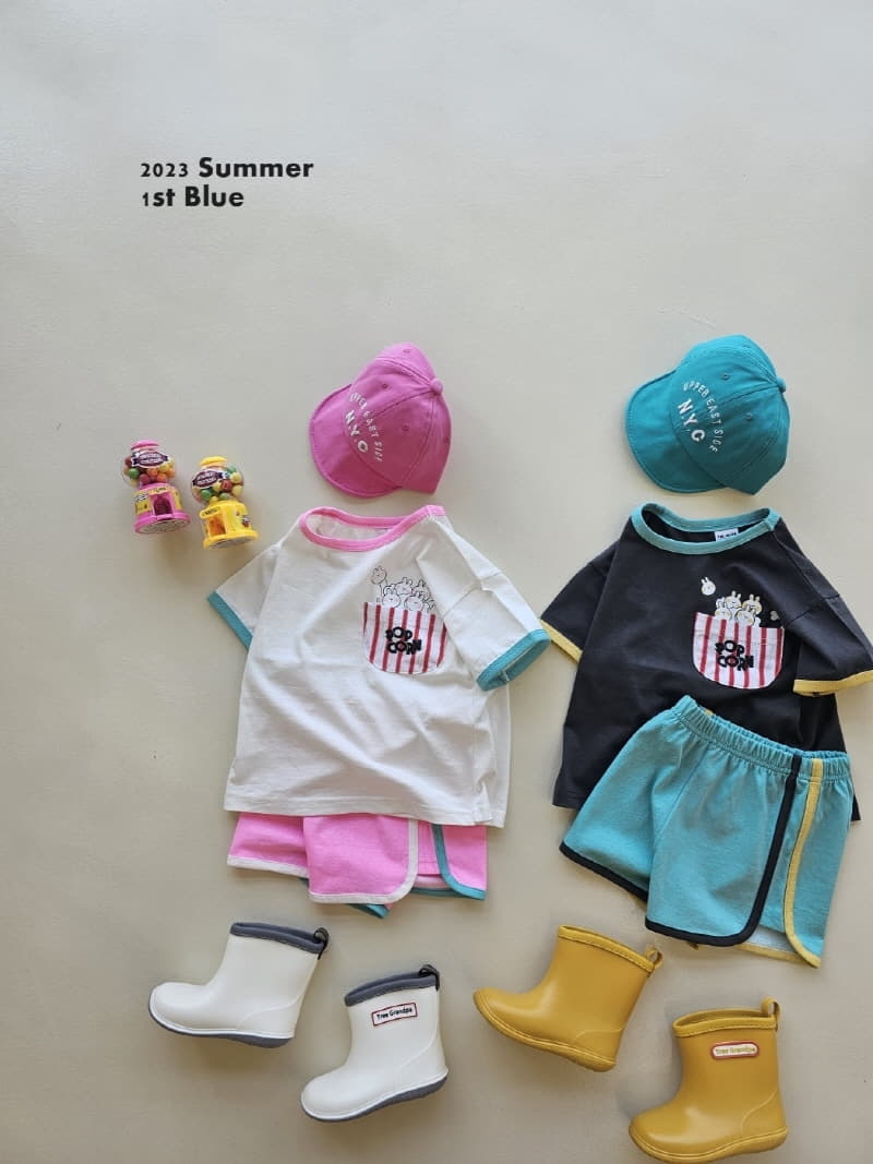 1st Blue - Korean Children Fashion - #designkidswear - Popcorn Tee - 11