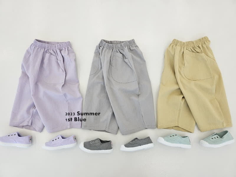 1st Blue - Korean Children Fashion - #designkidswear - Pocket Pants - 2