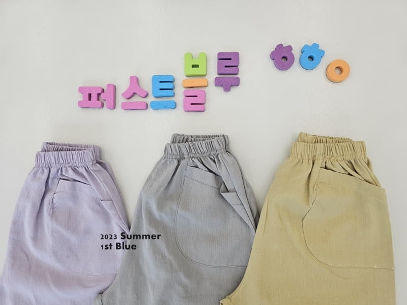 1st Blue - Korean Children Fashion - #discoveringself - Pocket Pants - 3