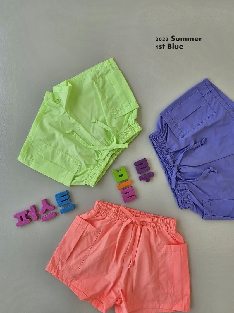 1st Blue - Korean Children Fashion - #kidsshorts - Cargo Shorts - 4