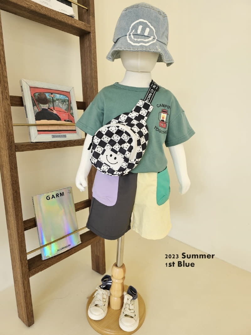 1st Blue - Korean Children Fashion - #kidzfashiontrend - Camping Tee - 7