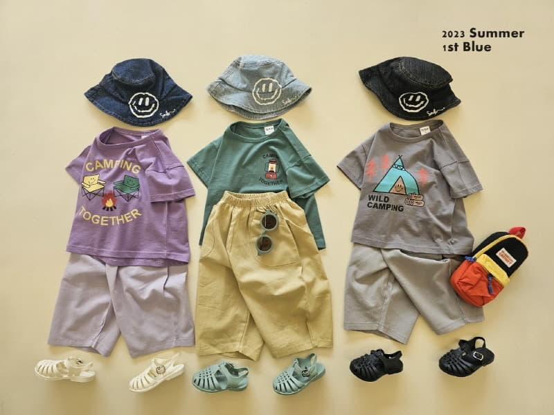 1st Blue - Korean Children Fashion - #littlefashionista - Pocket Pants - 9