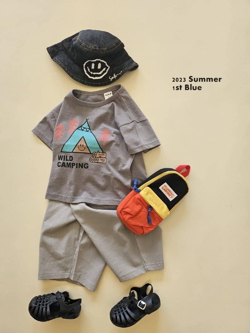 1st Blue - Korean Children Fashion - #magicofchildhood - Camping Tee - 10