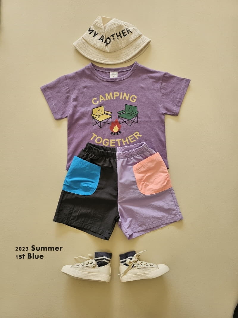 1st Blue - Korean Children Fashion - #minifashionista - Camping Tee - 11