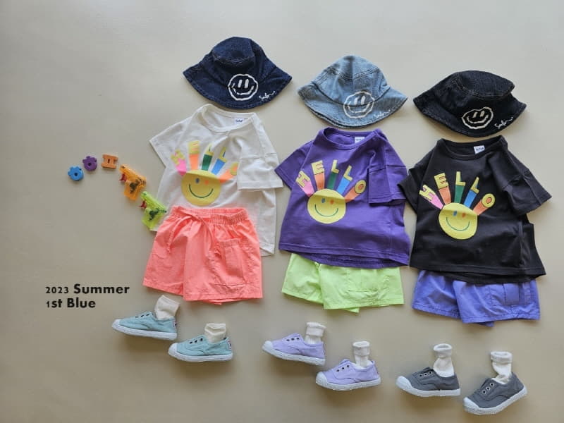 1st Blue - Korean Children Fashion - #minifashionista - Cargo Shorts - 9