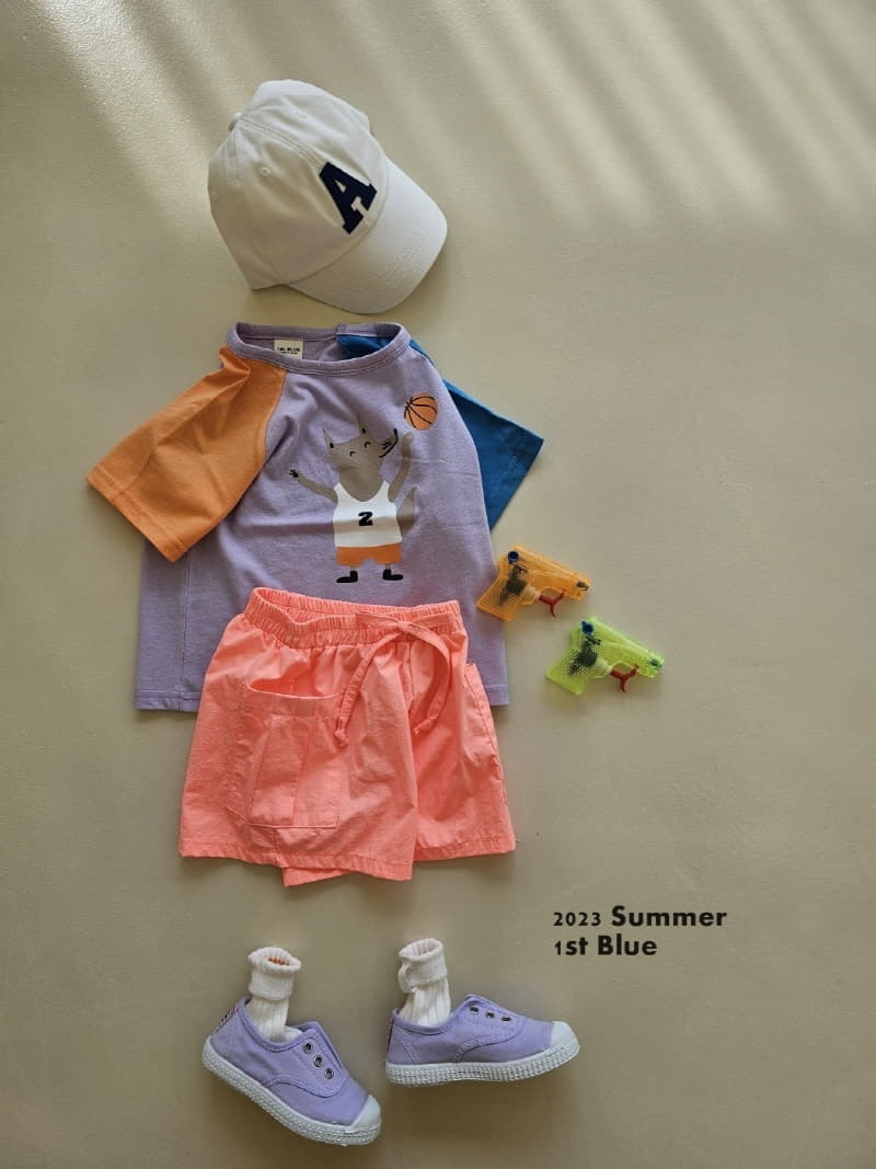1st Blue - Korean Children Fashion - #prettylittlegirls - Cargo Shorts - 10