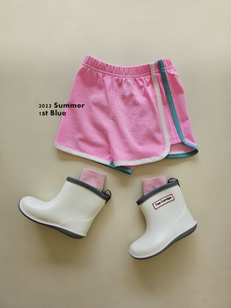 1st Blue - Korean Children Fashion - #toddlerclothing - Piping Neon Pants - 4