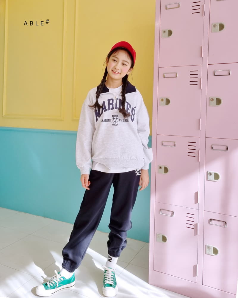 Able - Korean Children Fashion - #kidzfashiontrend - Marine Half Zip-up Sweatshirt - 11