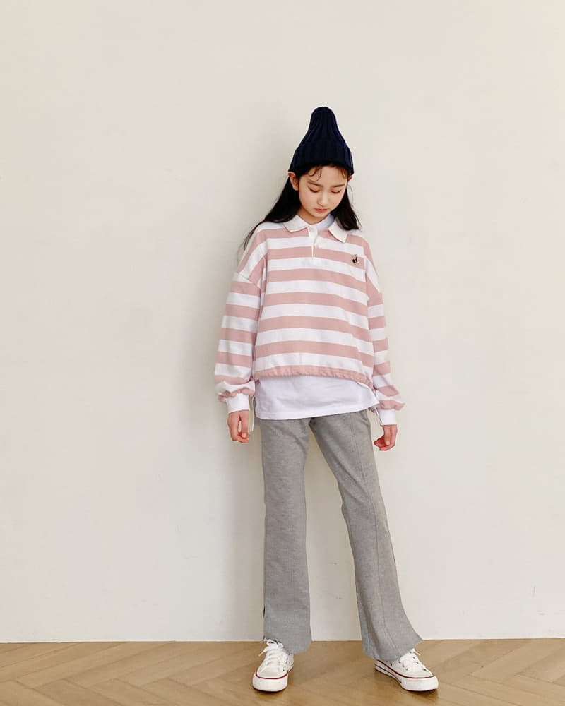 Able - Korean Children Fashion - #kidzfashiontrend - Slit Bootscut Pants - 6