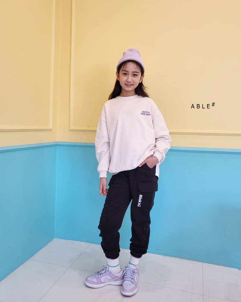 Able - Korean Children Fashion - #magicofchildhood - Grid Smile Sweatshirt - 10