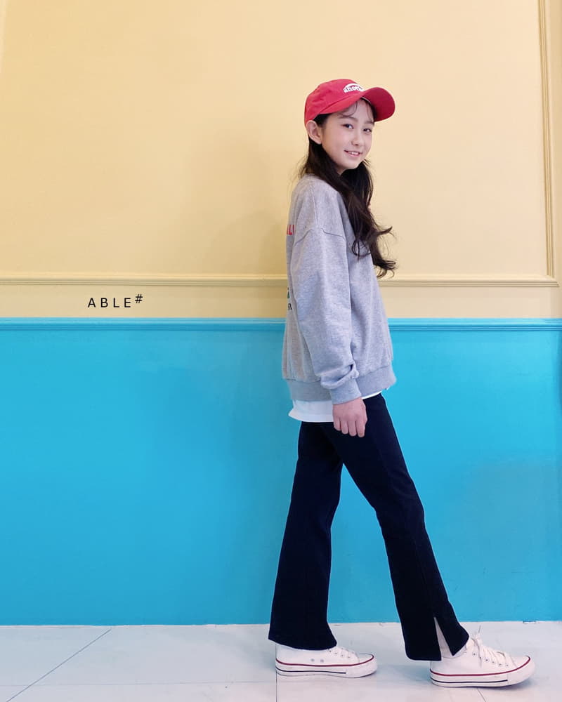 Able - Korean Children Fashion - #minifashionista - Slit Bootscut Pants - 10