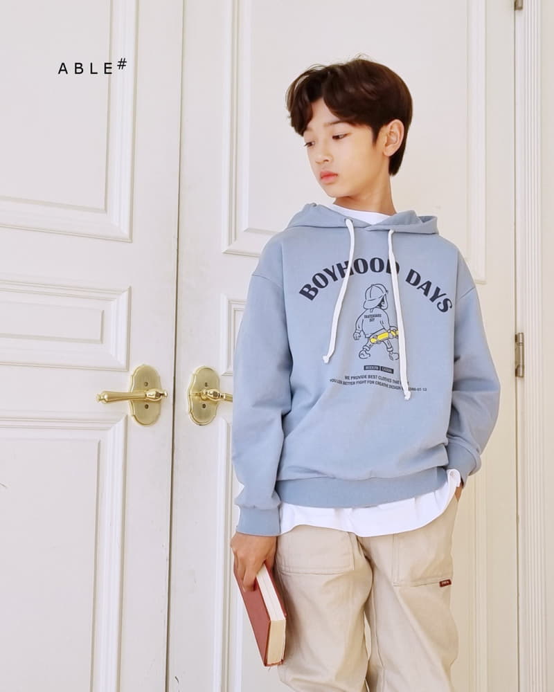 Able - Korean Children Fashion - #stylishchildhood - Boy Hoody Sweatshirt - 5