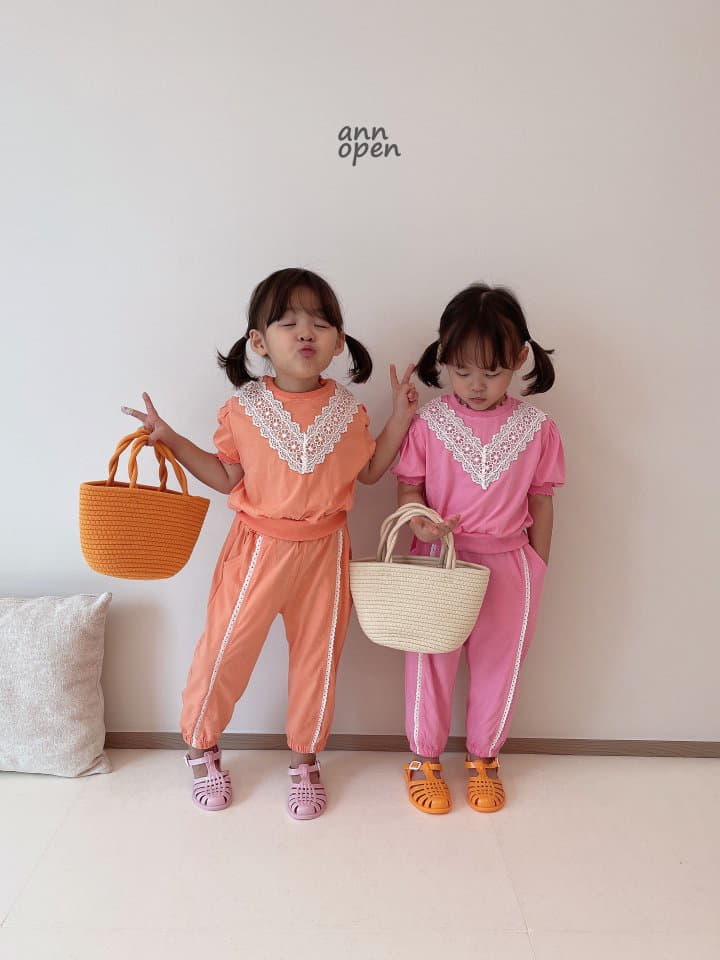 Ann Open - Korean Children Fashion - #Kfashion4kids - Macaroon Lace Pants - 8