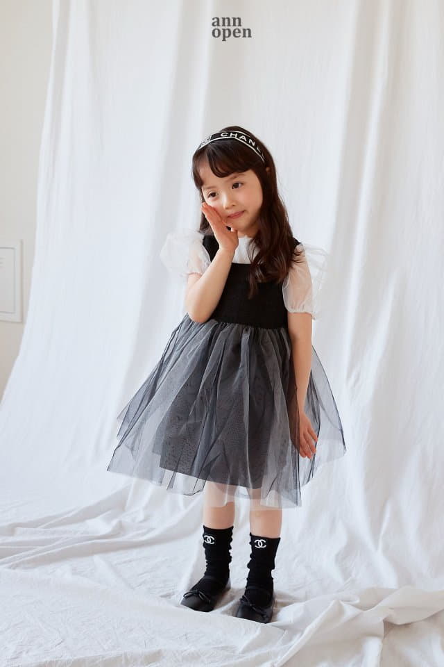 Ann Open - Korean Children Fashion - #kidzfashiontrend - Coco Twid One-piece - 4