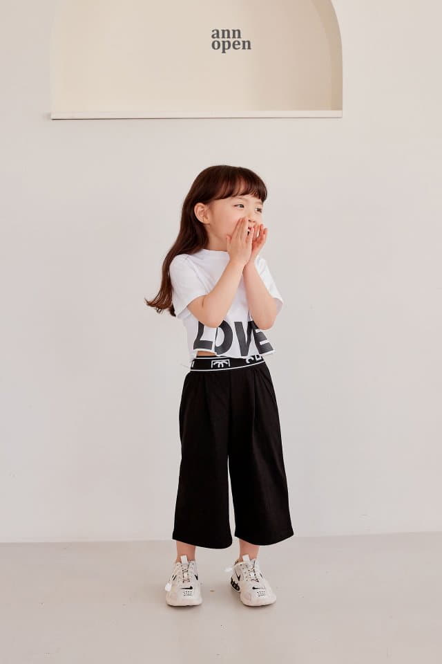 Ann Open - Korean Children Fashion - #Kfashion4kids - Love Crop Tee - 7