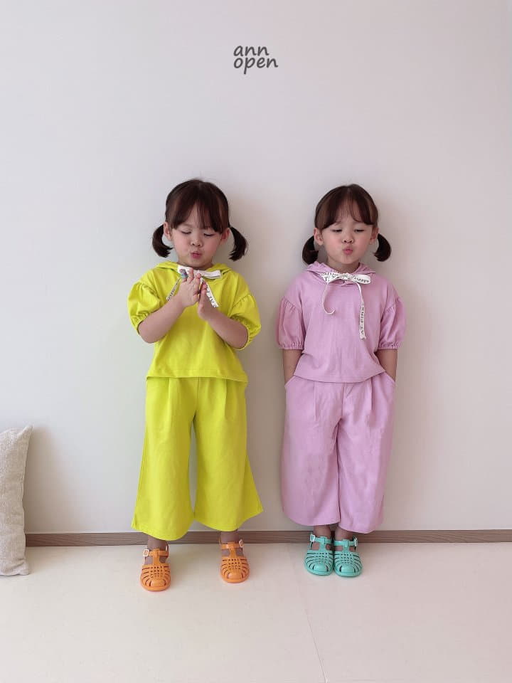 Ann Open - Korean Children Fashion - #childofig - Long Leg Pants - 2