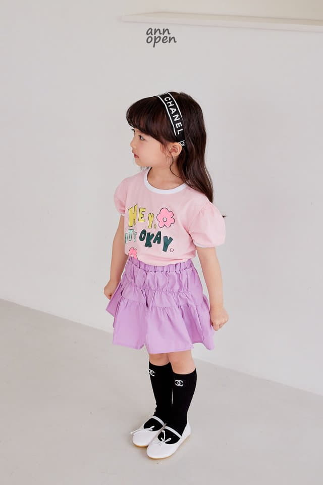 Ann Open - Korean Children Fashion - #childofig - Hey Puff Tee - 2