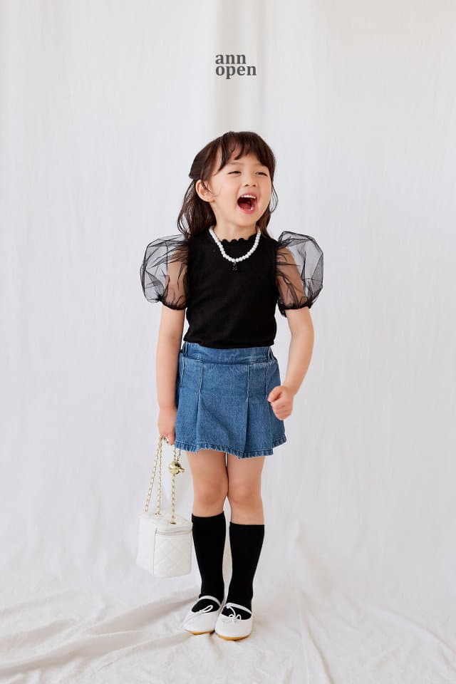 Ann Open - Korean Children Fashion - #childofig - Lena Puff Tee - 2