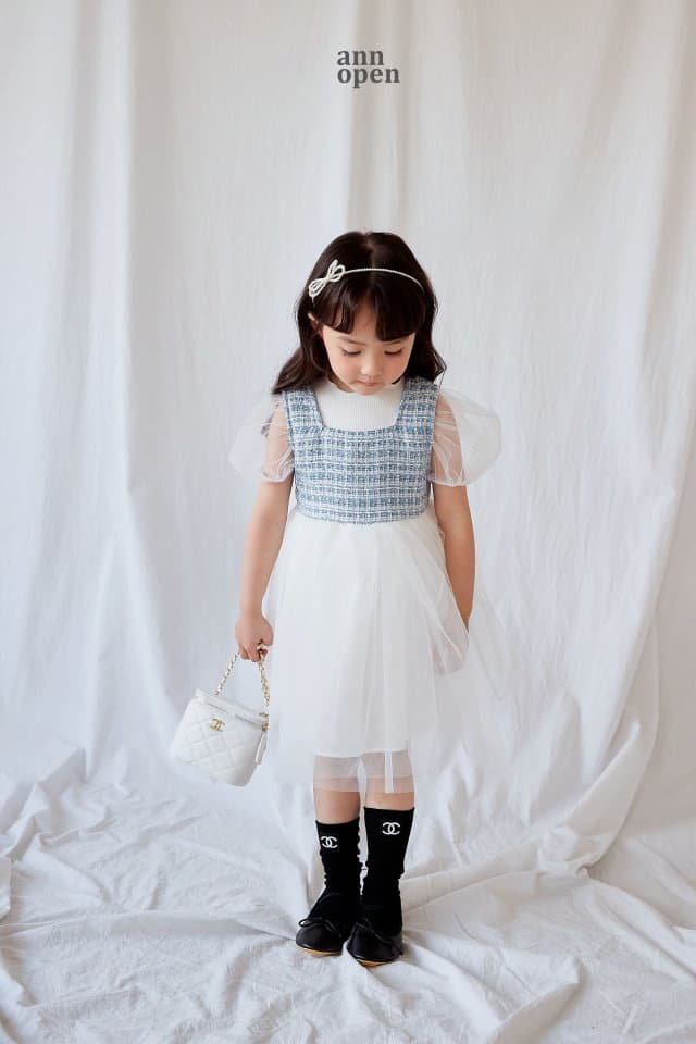 Ann Open - Korean Children Fashion - #childrensboutique - Coco Twid One-piece - 11