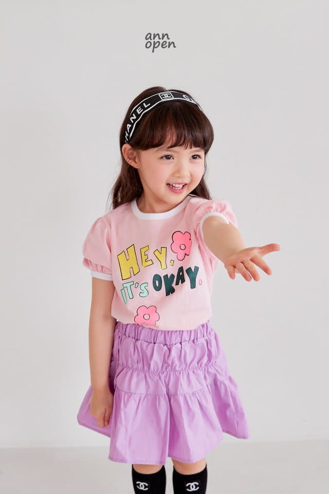 Ann Open - Korean Children Fashion - #childofig - Hey Puff Tee - 4