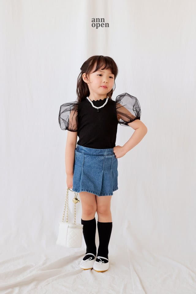 Ann Open - Korean Children Fashion - #childrensboutique - Lena Puff Tee - 3