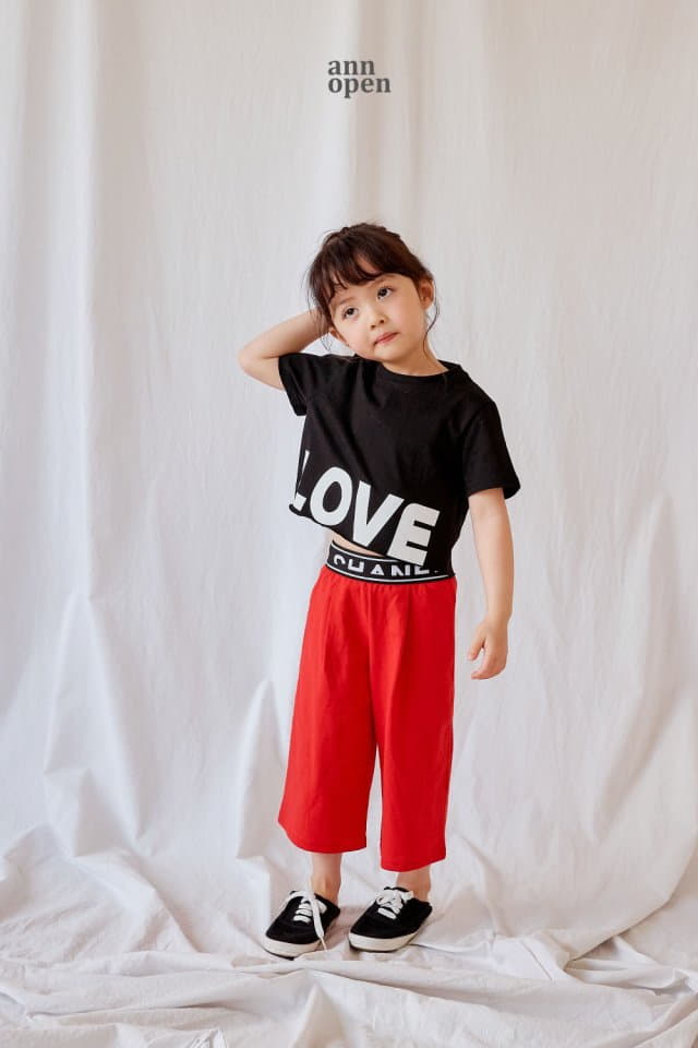Ann Open - Korean Children Fashion - #designkidswear - Band Wide Pants