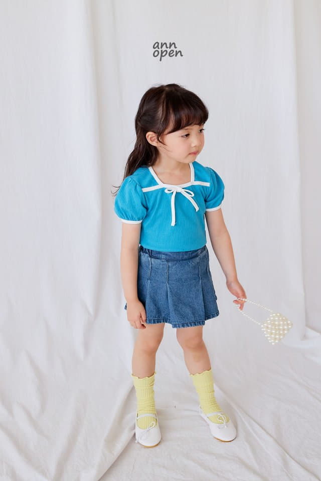 Ann Open - Korean Children Fashion - #designkidswear - Jenny Ribbon Tee - 8