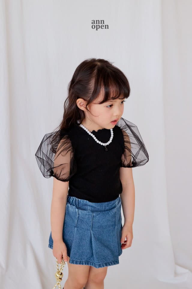 Ann Open - Korean Children Fashion - #childrensboutique - Lena Puff Tee - 4