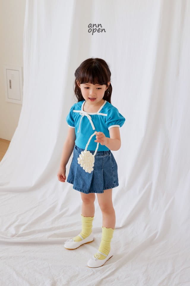 Ann Open - Korean Children Fashion - #discoveringself - Jenny Ribbon Tee - 9