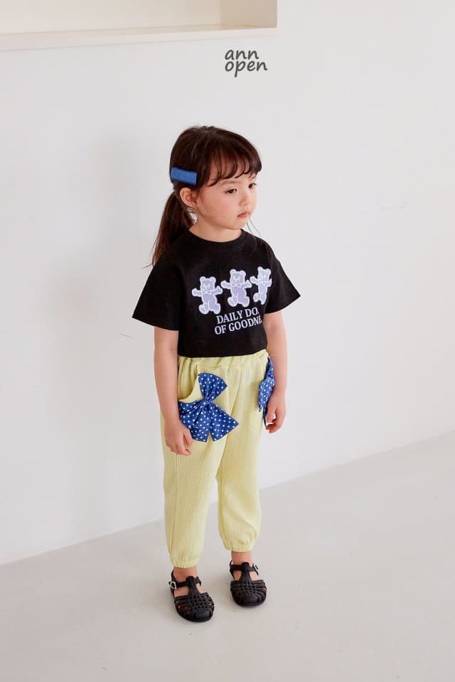 Ann Open - Korean Children Fashion - #fashionkids - Heart Jelly Bear Tee - 8