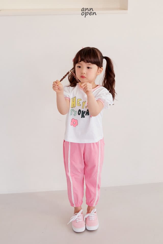 Ann Open - Korean Children Fashion - #kidsshorts - Hey Puff Tee - 8