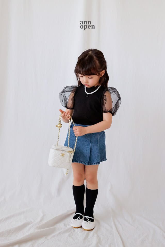 Ann Open - Korean Children Fashion - #kidsshorts - Lena Puff Tee - 7