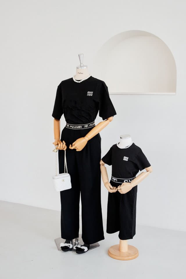 Ann Open - Korean Children Fashion - #kidsshorts - Mi Woo Crop Tee - 2