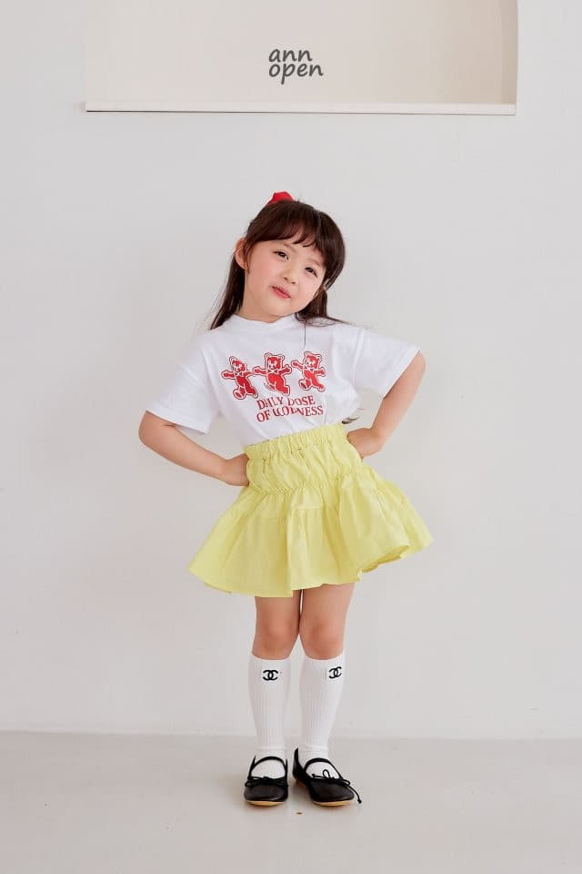 Ann Open - Korean Children Fashion - #kidsstore - Heart Jelly Bear Tee - 10