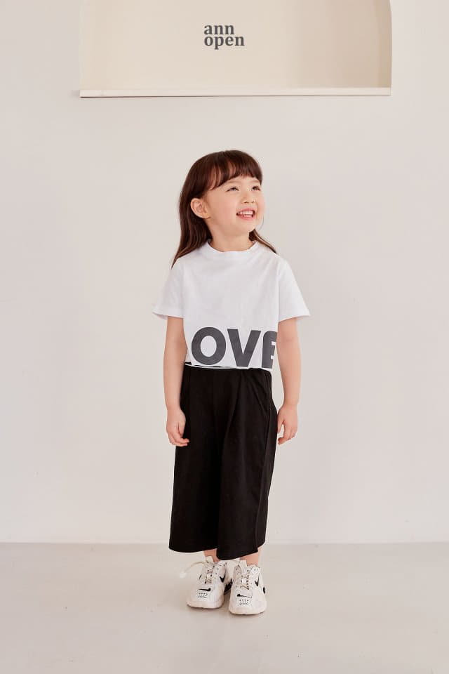 Ann Open - Korean Children Fashion - #kidsstore - Love Crop Tee - 5
