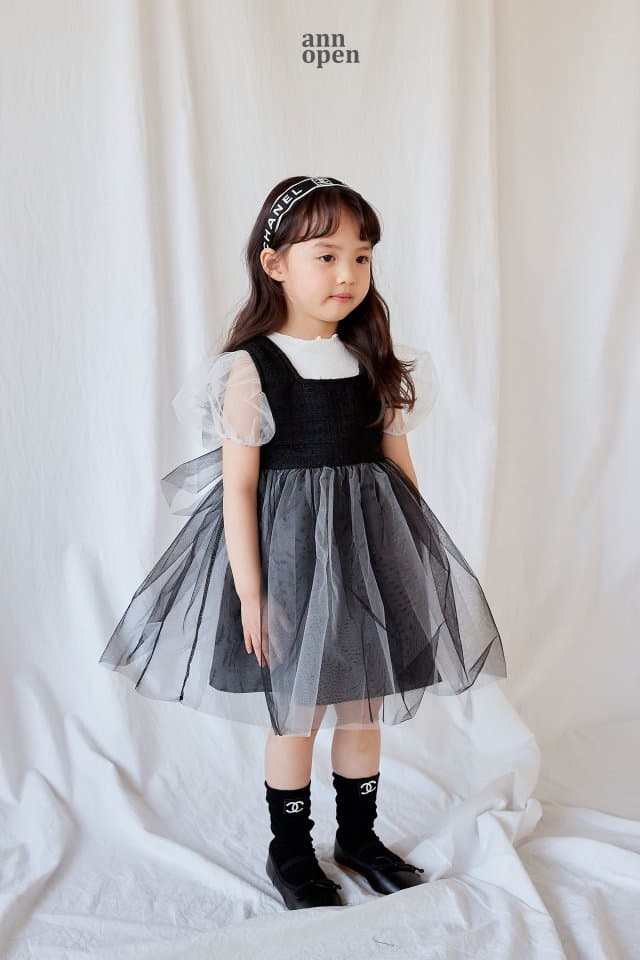Ann Open - Korean Children Fashion - #kidzfashiontrend - Coco Twid One-piece - 3