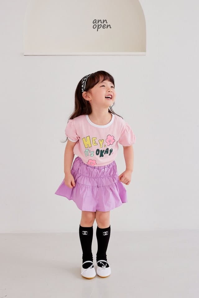 Ann Open - Korean Children Fashion - #kidzfashiontrend - Hey Puff Tee - 10