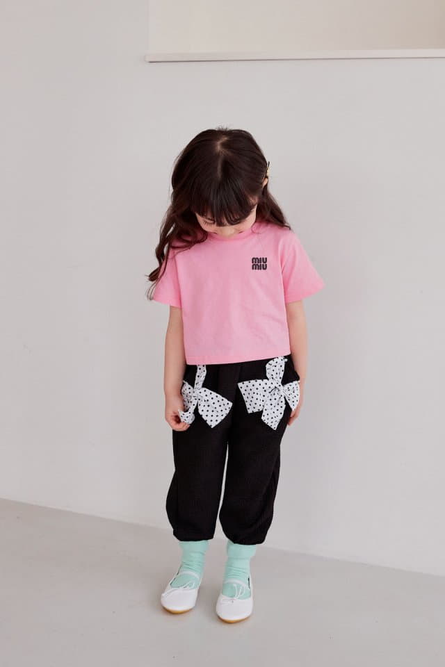 Ann Open - Korean Children Fashion - #kidsstore - Mi Woo Crop Tee - 4
