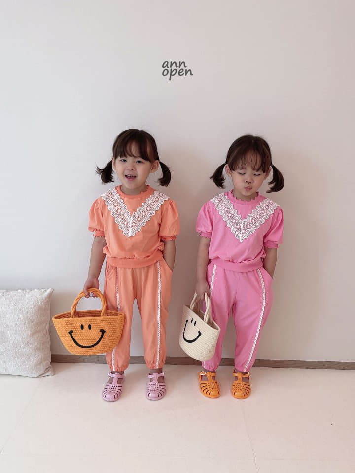 Ann Open - Korean Children Fashion - #littlefashionista - Macaroon Lace Pants - 9