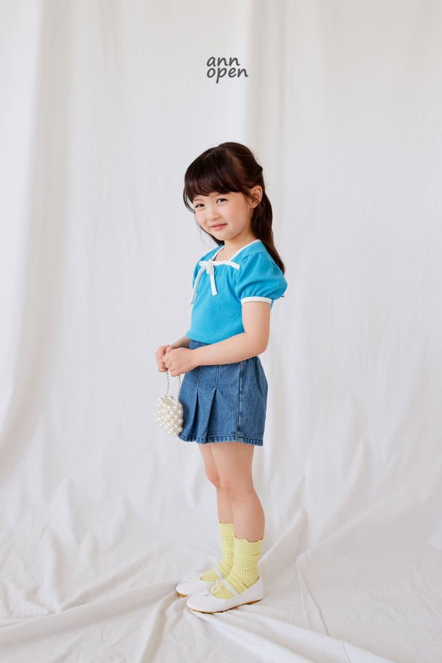 Ann Open - Korean Children Fashion - #littlefashionista - Jenny Ribbon Tee