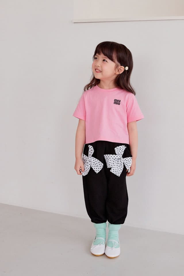 Ann Open - Korean Children Fashion - #littlefashionista - Mi Woo Crop Tee - 6