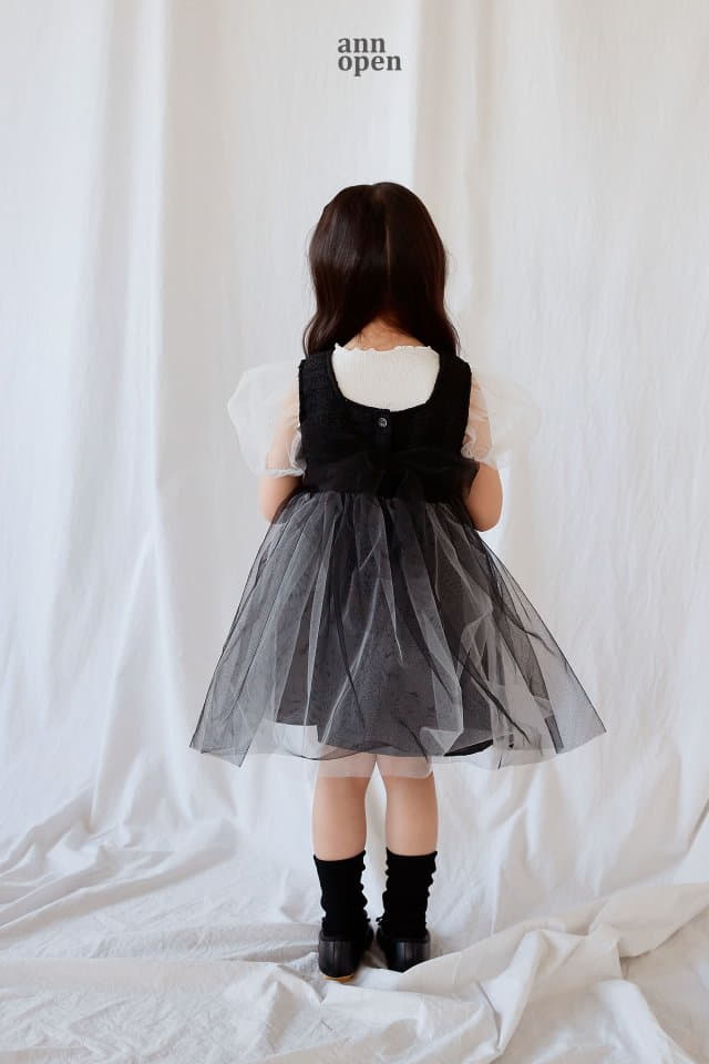 Ann Open - Korean Children Fashion - #magicofchildhood - Coco Twid One-piece - 6