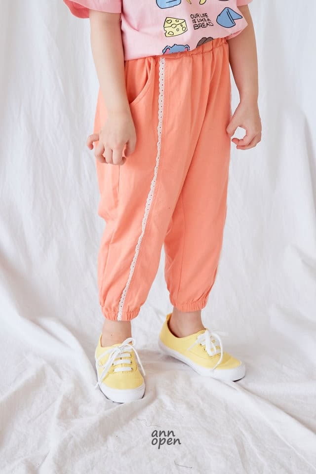 Ann Open - Korean Children Fashion - #prettylittlegirls - Macaroon Lace Pants - 12