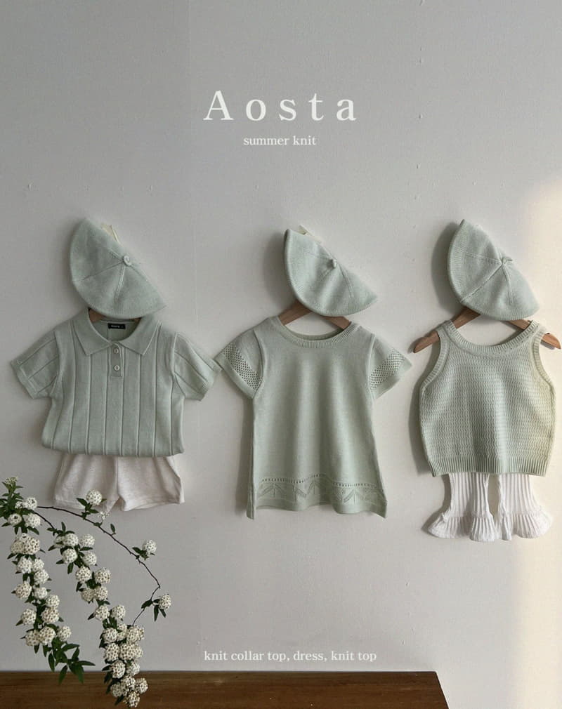 Aosta - Korean Children Fashion - #kidzfashiontrend - Look Knit Top Tee - 4