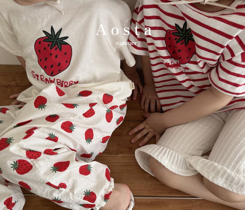 Aosta - Korean Children Fashion - #Kfashion4kids - Strawberry Tee - 2