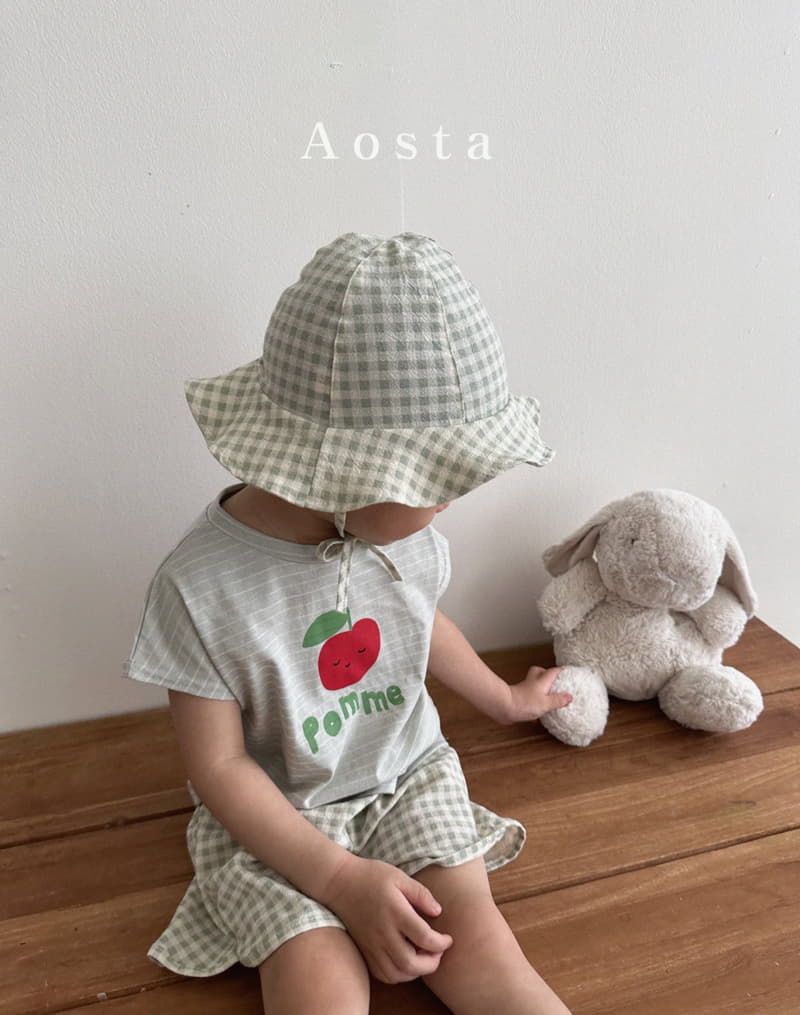 Aosta - Korean Children Fashion - #kidsshorts - Apple Tee - 2