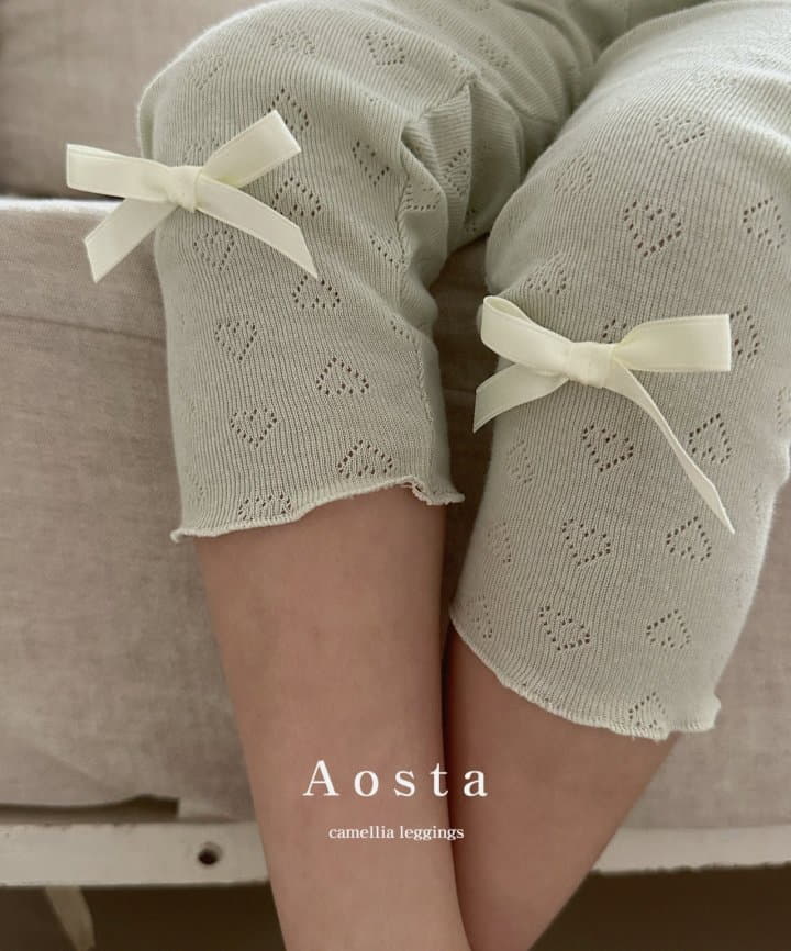 Aosta - Korean Children Fashion - #kidsstore - Camellia Leggings - 8
