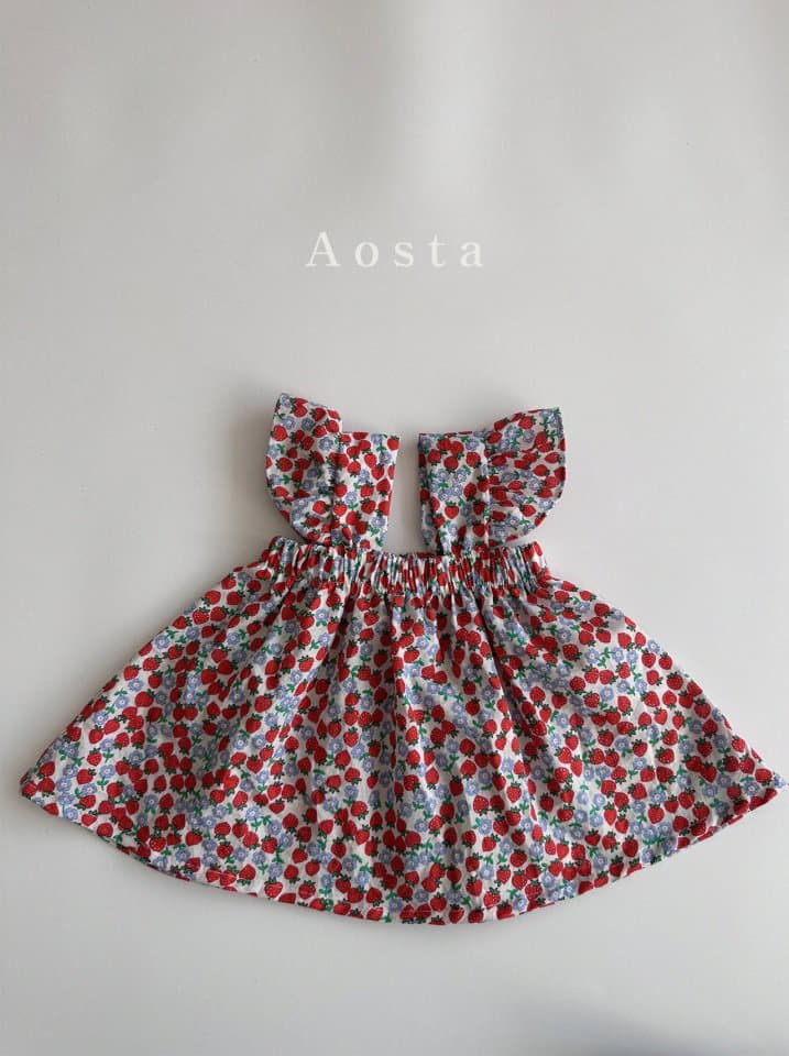 Aosta - Korean Children Fashion - #kidzfashiontrend - Circle Strawberry Blouse - 8